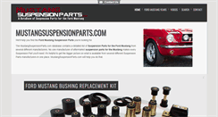 Desktop Screenshot of mustangsuspensionparts.com